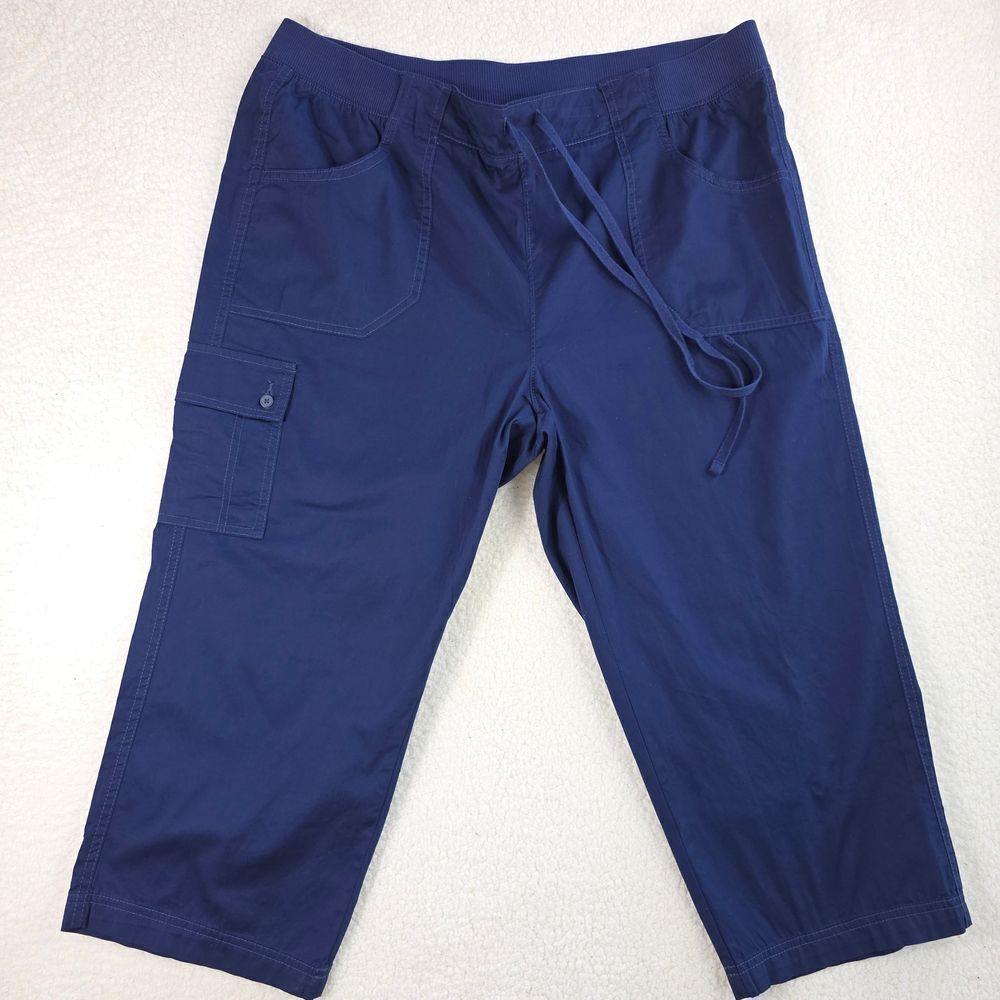 White Stag Pull Up Capris 100% Cotton Pants Size 16